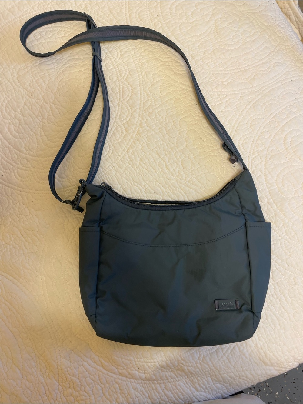 Pacsafe Navy Blue Lightweight Anti-Theft Crossbody Bag